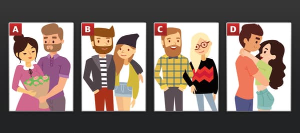 次のうち、偽物だと思う夫婦を選んでください。