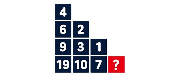 ハテナに該当する数字は?!  ('この問題をシェアする' 機能を使用して、友達と一緒に解いてみよう!)