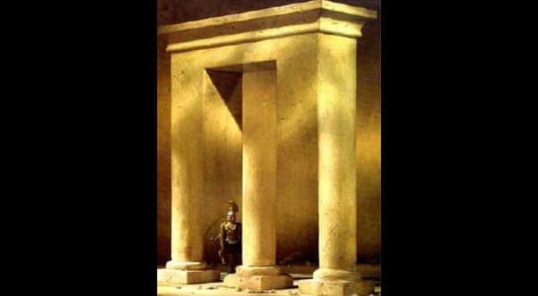 何個の柱が見える？