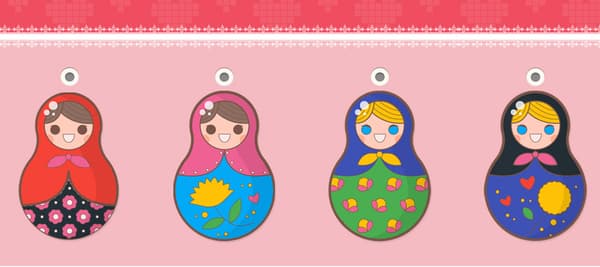 一番好きなマトリョーシカ人形を選んでください！