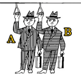 双子の男性のうち、あなたが見て太い方はどっち？