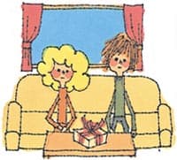 絵の中であなたが座るところは？