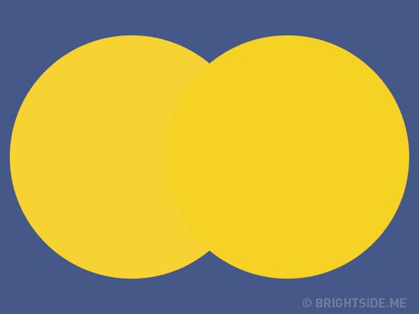 곂쳐진 두 동그라미 중 위에 있는 것은?