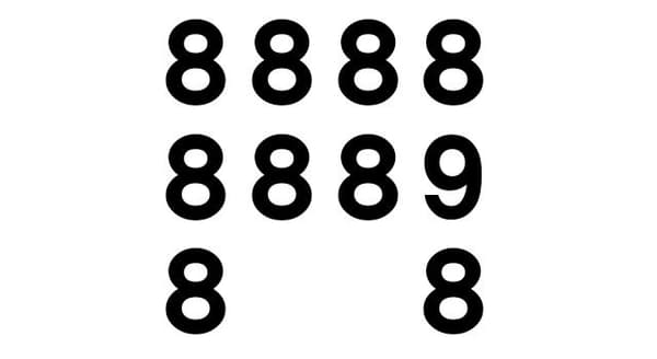 다음 그림에서 9의 개수는?