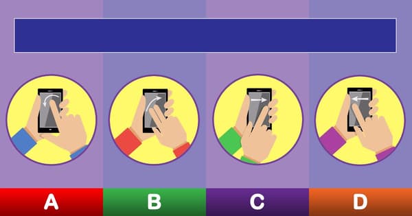 어떤 제스처가 당신의 것과 가장 가까운가요?