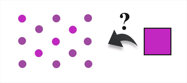 보기의 색깔과 같은 점은 몇 개?