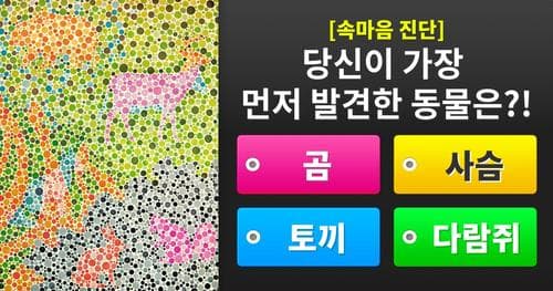 [속마음 진단] 당신이 가장 먼저 발견한 동물은?!